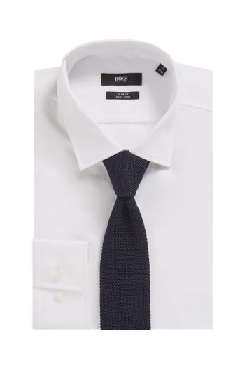 Krawaty BOSS Knitted Silk Jacquard Ciemny Niebieskie Męskie (Pl14057)